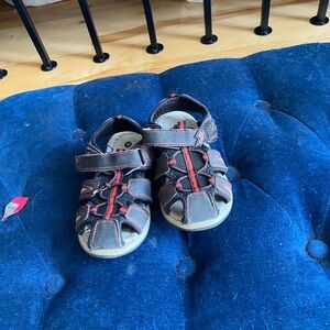 Kids Black and Red Sandals